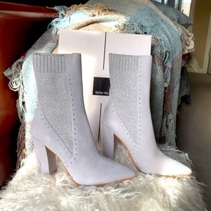 Dolce Vita Echo suede heather gray booties